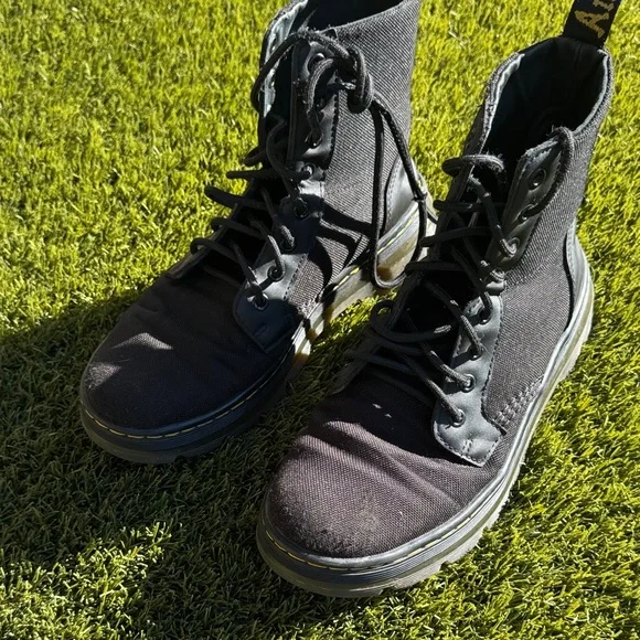 Dr. Martens Black Canvas Boots - Picture 4 of 15